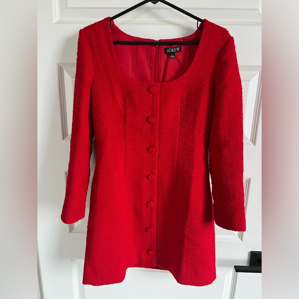 JCREW Sophia Tweed Dress Size 4